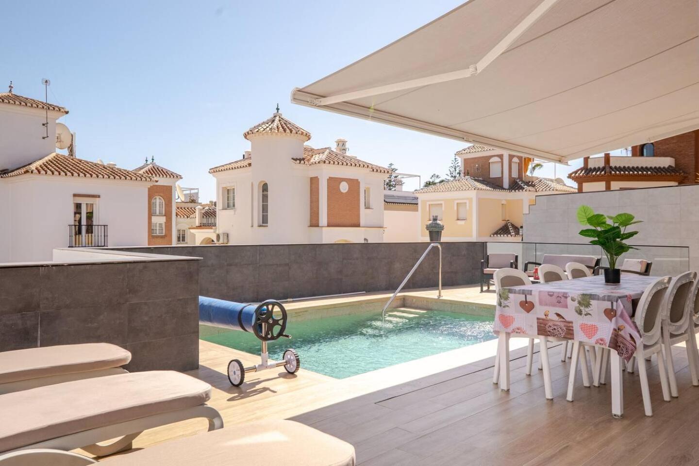 Villa Antonia Mar - Private & Heated Pool - Punta Lara Nerja Kültér fotó