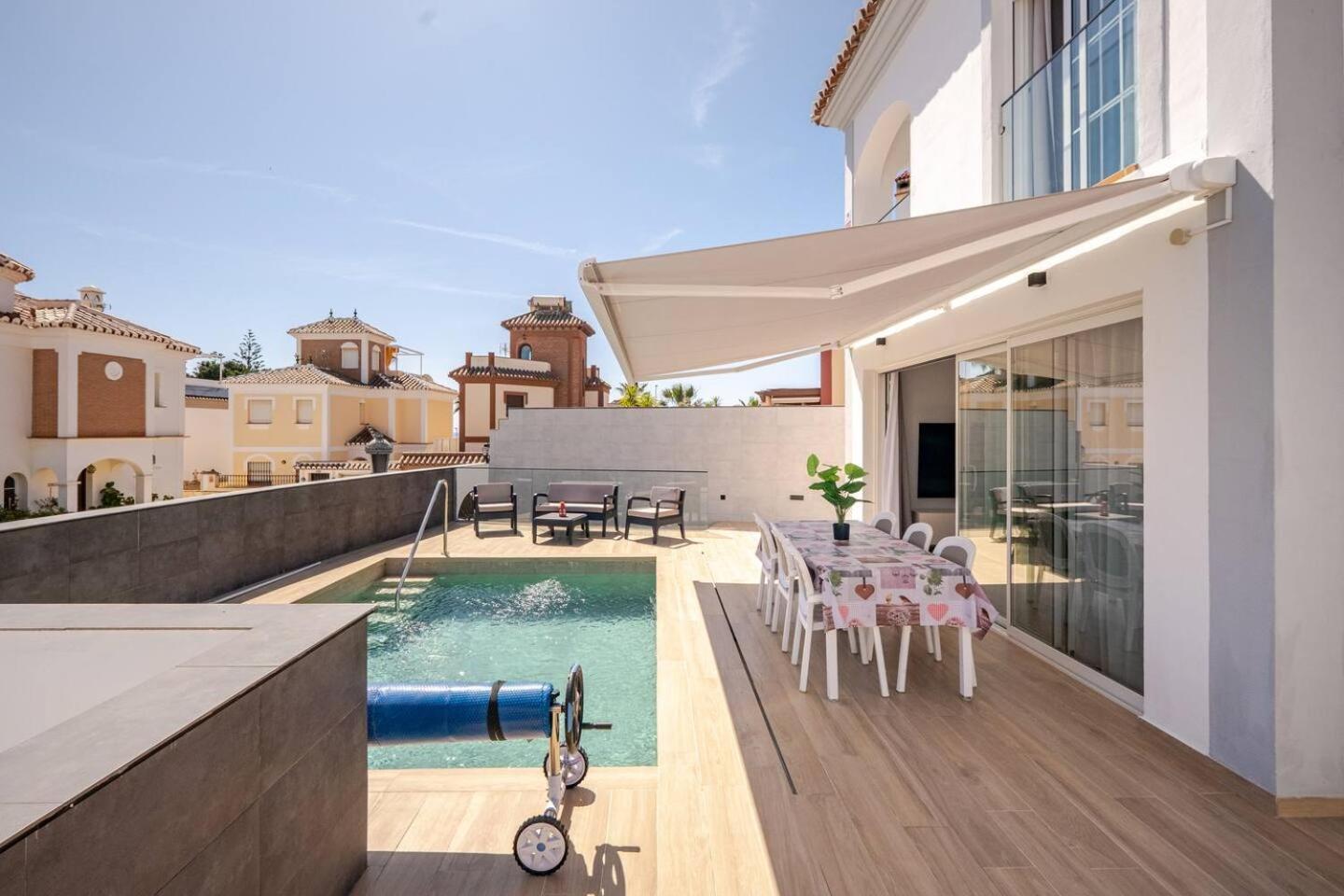 Villa Antonia Mar - Private & Heated Pool - Punta Lara Nerja Kültér fotó